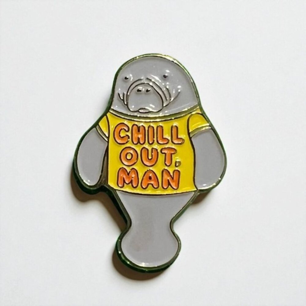 ❤️ 5/$18 - Chill Out Enamel Pin